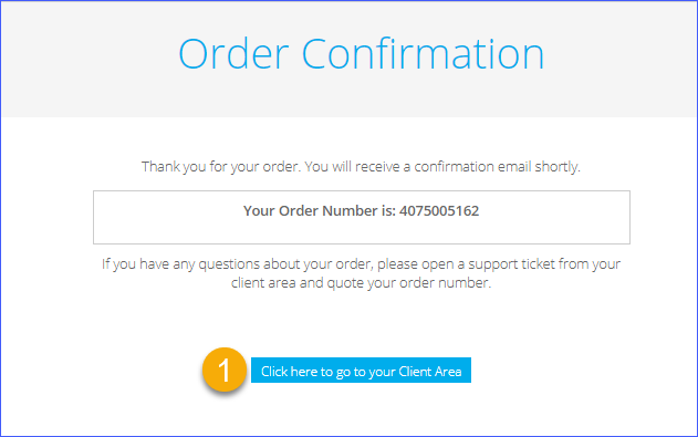 Order confirmation